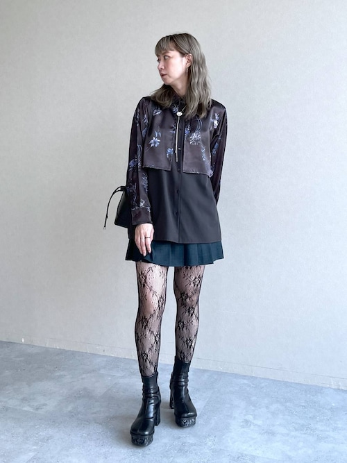 セール】2Pメランジショートジャケット＊スカパン(HARE)（セットアップ