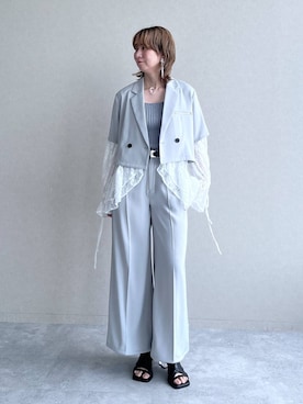 「HARE（ハレ）のアイテム（イヤリング）」を使った、inhhhan®さん（レディース・165cm）の春コーディネート