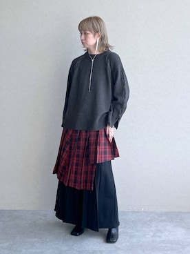 「若見え」｜「アイテム（スウェットパンツ）」を使った、inhhhan®さん（レディース・165cm）の秋コーディネート