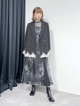 「アイテム（ピアス（両耳用））」を使った、inhhhan®さん（レディース・165cm・40代）の冬コーディネート