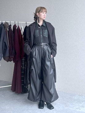 「アイテム（カーゴパンツ）」を使った、inhhhan®さん（レディース・165cm・40代）の秋コーディネート