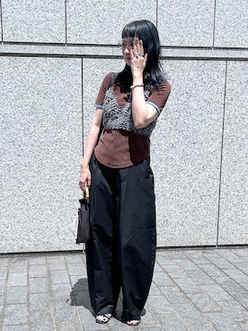 「アイテム（Tシャツ/カットソー）」を使った、inhhhan®さん（レディース・165cm・40代）の夏コーディネート