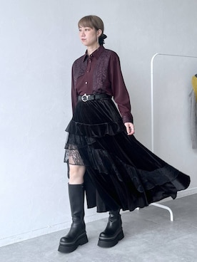 「アイテム（ピアス（両耳用））」を使った、inhhhan®さん（レディース・165cm・40代）の秋コーディネート