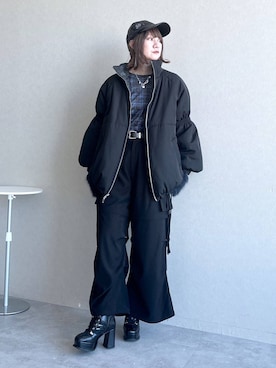 「アイテム（ネックレス）」を使った、inhhhan®さん（レディース・165cm・40代）の冬コーディネート