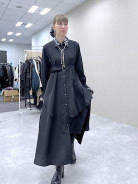 「HARE（ハレ）のFlowerエンボスミニトートバッグ(HARE)（ショルダーバッグ）」を使った、inhhhan®さん（レディース・165cm・40代）の秋コーディネート