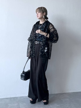 「アイテム（イヤリング）」を使った、inhhhan®さん（レディース・165cm・40代）の春コーディネート
