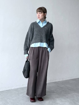 「HARE（ハレ）のアイテム（ピアス（両耳用））」を使った、inhhhan®さん（レディース・165cm）の秋コーディネート