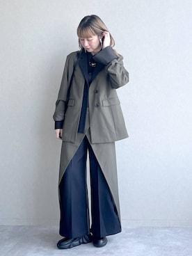 「アイテム（イヤリング）」を使った、inhhhan®さん（レディース・165cm・40代）の秋コーディネート