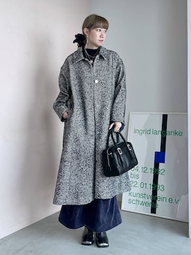 「アイテム（イヤリング）」を使った、inhhhan®さん（レディース・165cm）の秋コーディネート