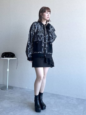 「アイテム（ネックレス）」を使った、inhhhan®さん（レディース・165cm・40代）の冬コーディネート