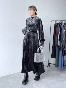 「HARE（ハレ）のアイテム（ピアス（両耳用））」を使った、inhhhan®さん（レディース・165cm）の秋コーディネート