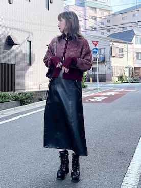 inhhhan®さん（レディース・165cm）の冬コーディネート