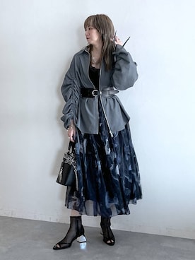 「アイテム（イヤリング）」を使った、inhhhan®さん（レディース・165cm・40代）の春コーディネート