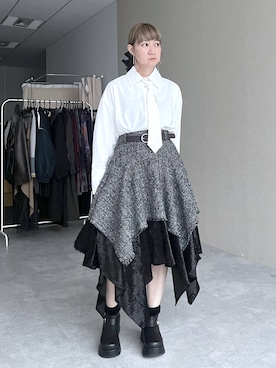 「HARE（ハレ）のアイテム（ピアス（両耳用））」を使った、inhhhan®さん（レディース・165cm）の秋コーディネート