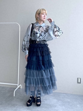 「HARE（ハレ）のアイテム（スカート）」を使った、inhhhan®さん（レディース・165cm）の春コーディネート