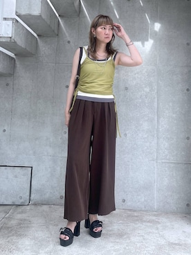 「HARE（ハレ）の2PSETバングル(HARE)（バングル/リストバンド）」を使った、inhhhan®さん（レディース・165cm・40代）の夏コーディネート