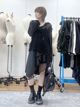 「HARE（ハレ）のアイテム（スカート）」を使った、inhhhan®さん（レディース・165cm）の春コーディネート