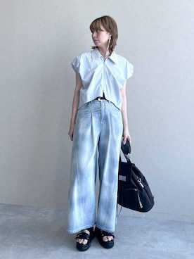 「HARE（ハレ）のアイテム（イヤリング）」を使った、inhhhan®さん（レディース・165cm）の春コーディネート