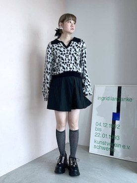 「HARE（ハレ）のアイテム（ピアス（両耳用））」を使った、inhhhan®さん（レディース・165cm）の秋コーディネート