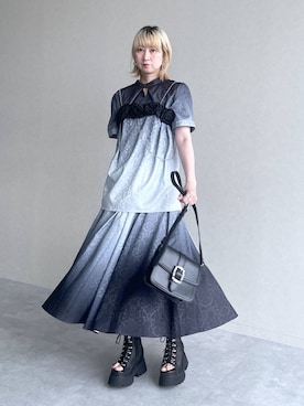 「HARE（ハレ）のアイテム（バッグ）」を使った、inhhhan®さん（レディース・165cm）の夏コーディネート