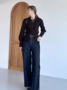 「アイテム（カーディガン/ボレロ）」を使った、inhhhan®さん（レディース・165cm・40代）の夏コーディネート