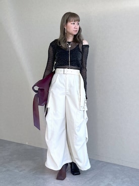 「アイテム（アクセサリー）」を使った、inhhhan®さん（レディース・165cm・40代）の秋コーディネート