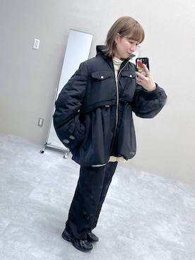 「アイテム（ブルゾン）」を使った、inhhhan®さん（レディース・165cm・40代）の冬コーディネート