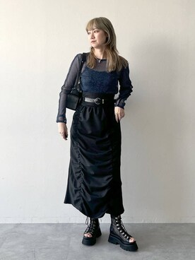 ハイウエストギャザーナロースカート(HARE)を使った人気