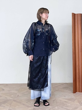 「HARE（ハレ）のアイテム（イヤリング）」を使った、inhhhan®さん（レディース・165cm）の春コーディネート