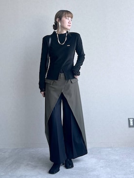 「アイテム（ネックレス）」を使った、inhhhan®さん（レディース・165cm・40代）の冬コーディネート