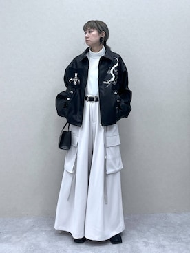 「アイテム（ブルゾン）」を使った、inhhhan®さん（レディース・165cm・40代）の冬コーディネート