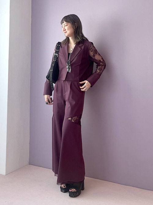 セール】接触冷感/ポイントレースキリカエワイドパンツ(HARE)（その他