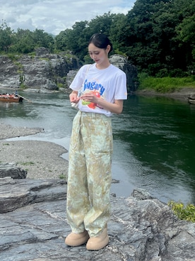 「アイテム（トップス）」を使った、愛都さん（レディース・163cm）の夏コーディネート