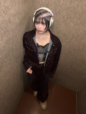 「MURUA（ムルーア）のアイテム」を使った、愛都さん（レディース・163cm）の秋コーディネート