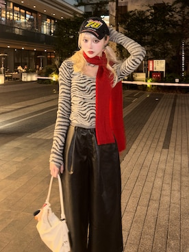 「STANDOIL（スタンドオイル）のアイテム」を使った、愛都さん（レディース・163cm）の春コーディネート