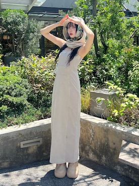「Daniel Wellington（ダニエルウェリントン）のアイテム」を使った、愛都さん（レディース・163cm）の夏コーディネート