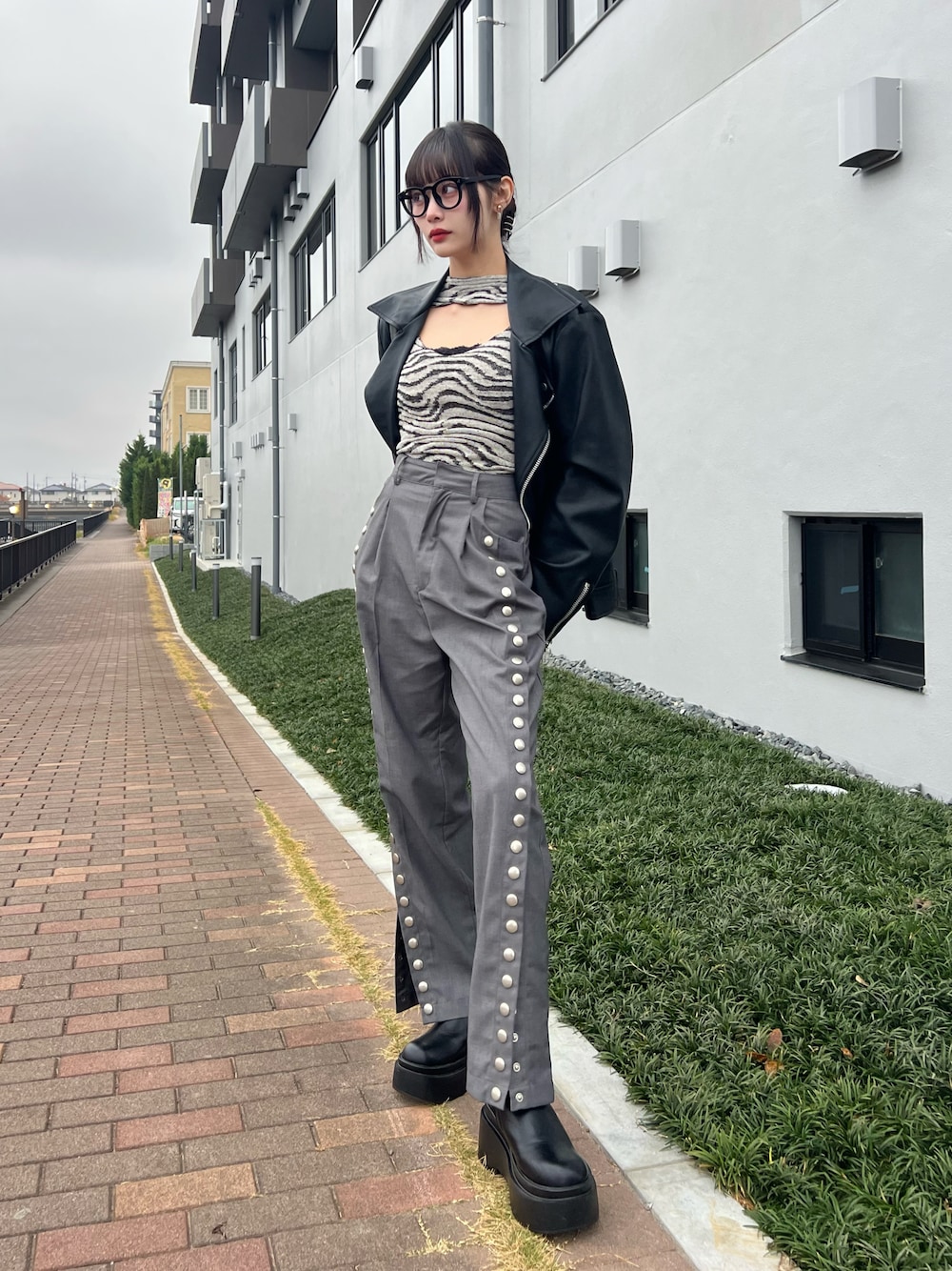 favclo.（ファブクロ）の「Side Snap Button Pants / サイドスナップ