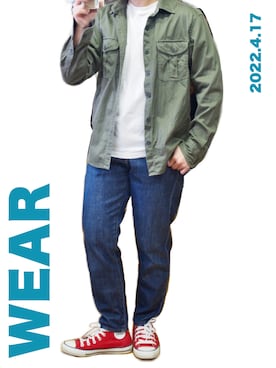 くたお@ボーイッシュさん(レディース・152cm)の春コーディネート