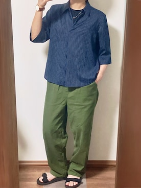 「Daniel Wellington（ダニエルウェリントン）のPETITE DURHAM 28mm（アナログ腕時計）」を使った、くたお＠ﾎﾞｰｲｯｼｭさん（レディース・151cm・30代）の夏コーディネート