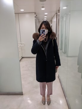 「ZAKKA-BOX（ザッカボックス）のアイテム」を使った、柚子林檎さん（レディース・158cm）の冬コーディネート