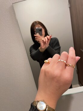 「リングコーディネーター」｜HARUKA.Uさん（レディース・167cm）の冬コーディネート