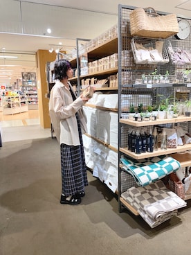 「ASBee（アスビー）のアイテム」を使った、7aowaniさん（レディース・166cm）の冬コーディネート