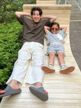 「BEAUTY&YOUTH UNITED ARROWS（ビューティーアンドユースユナイテッドアローズ）のアイテム（Tシャツ/カットソー）」を使った、YANさん（メンズ・167cm・30代）の夏コーディネート