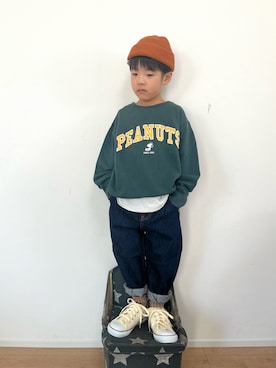 「アイテム（その他）」を使った、kotaさん（キッズ・100cm）の秋コーディネート