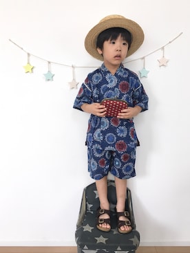 「お祭り」｜「アイテム（その他）」を使った、kotaさん（キッズ・100cm）の夏コーディネート