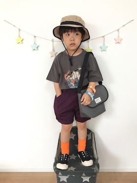「COOLなこのコが仲間入り」｜「アイテム（スリッポン）」を使った、kotaさん（キッズ・100cm）の夏コーディネート