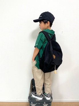 「UNIQLO（ユニクロ）のアイテム（スリッポン）」を使った、kotaさん（キッズ・100cm）の春コーディネート