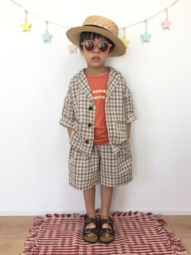 kotaさん（キッズ・100cm）の夏コーディネート