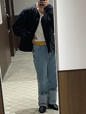 「Adoon plain（アドーンプレーン）のアイテム（パンツ）」を使った、takutoさん（メンズ・172cm・20代）の冬コーディネート