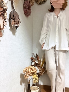 「chocomee（チョコミー）のアイテム（トップス）」を使った、na*さん（レディース・154cm）の秋コーディネート